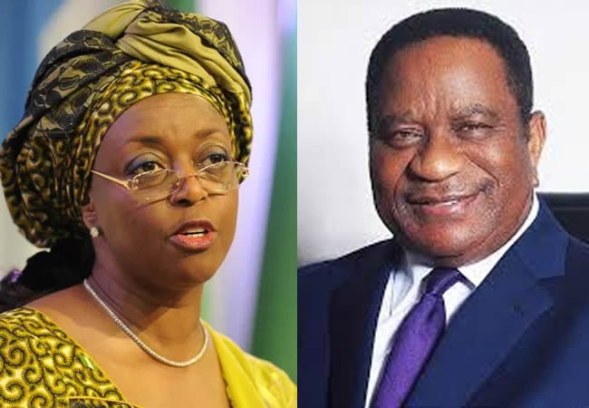 Retired Rear Admiral Alison Madueke and former Wife Diezani