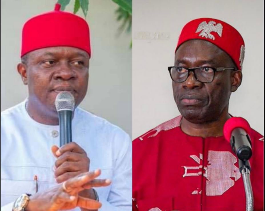 Valentine Ozigbo and Governor Chukwuma Soludo of Anambra State