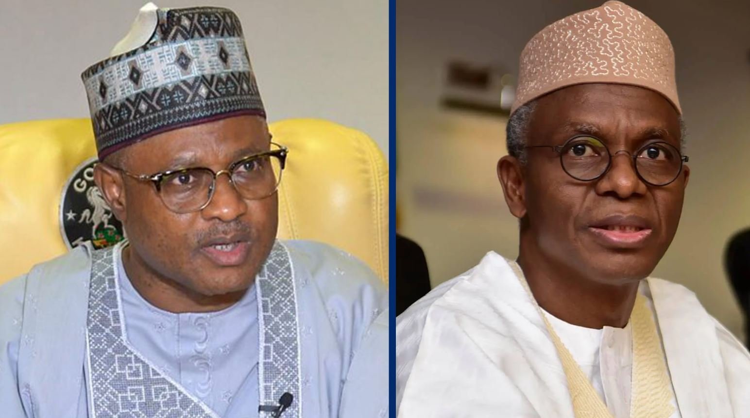 Kaduna State Governor Uba Sani and former Governor Governor Nasir el-Rufai